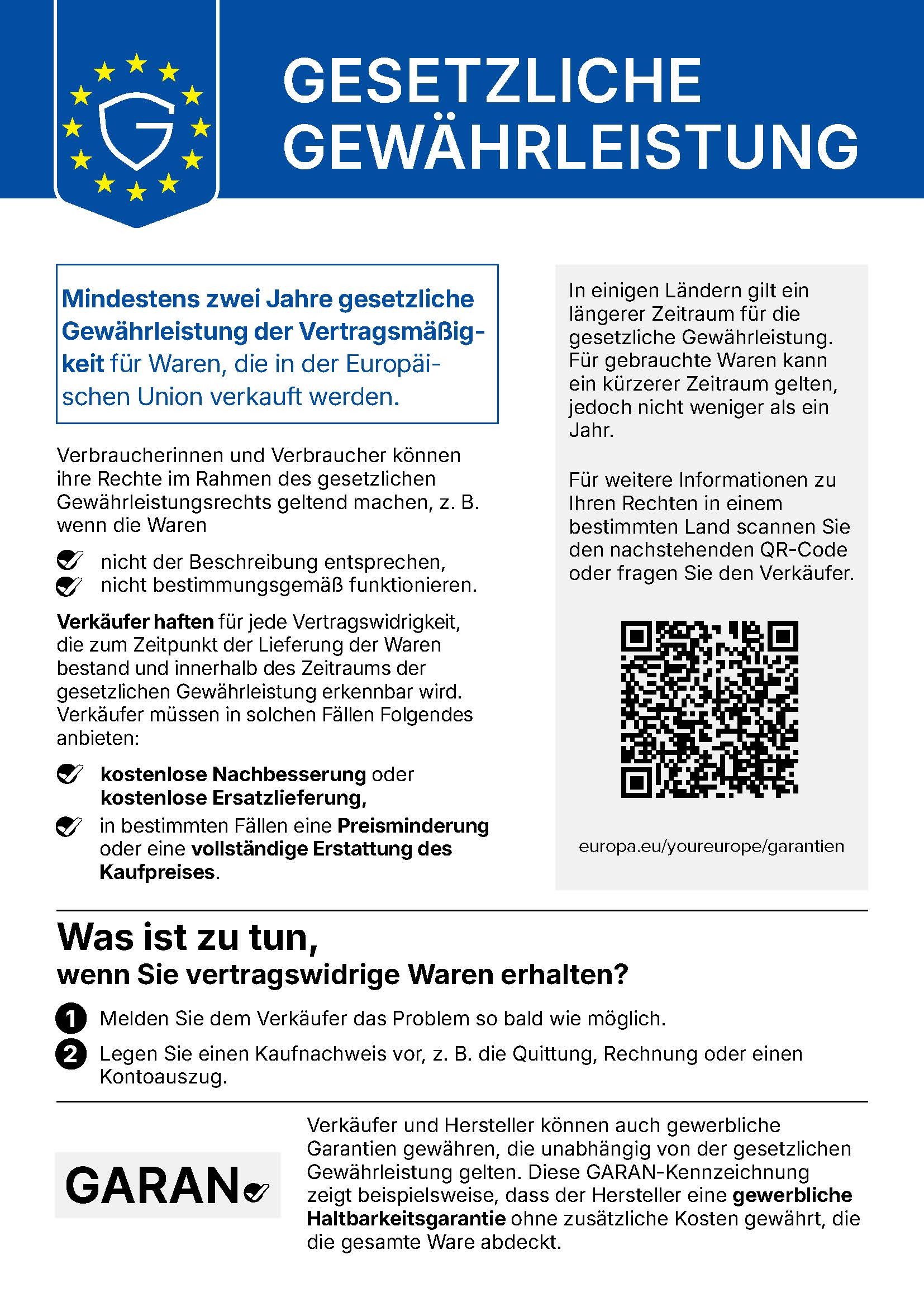 Ihre gesetzlichen Gew&auml;hrleistungsrechte